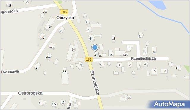 Obrzycko, Szamotulska, 4, mapa Obrzycko