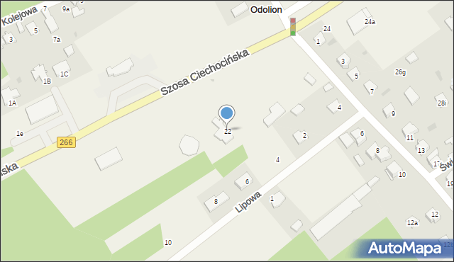 Odolion, Szosa Ciechocińska, 22, mapa Odolion