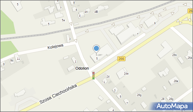 Odolion, Szosa Ciechocińska, 5a, mapa Odolion