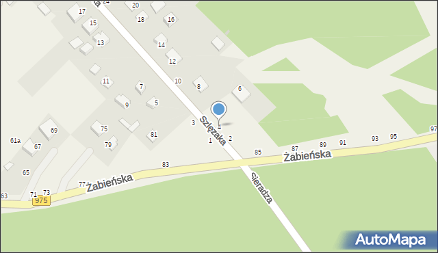 Odporyszów, Szlęzaka Antoniego, ks., 4, mapa Odporyszów