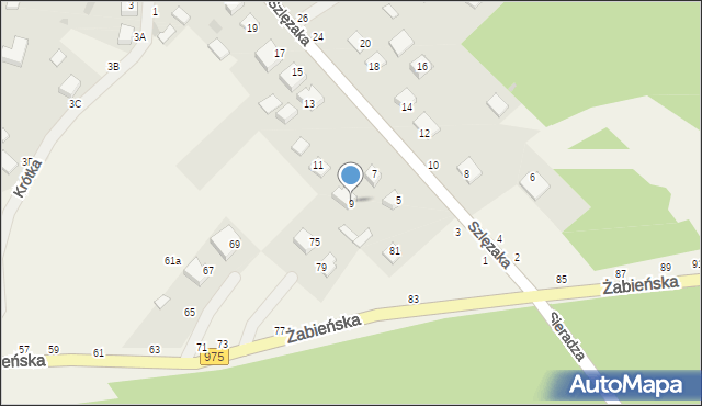 Odporyszów, Szlęzaka Antoniego, ks., 9, mapa Odporyszów