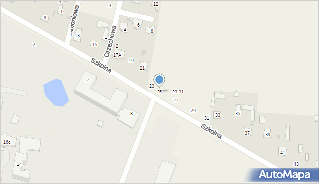 Okszów, Szkolna, 25, mapa Okszów