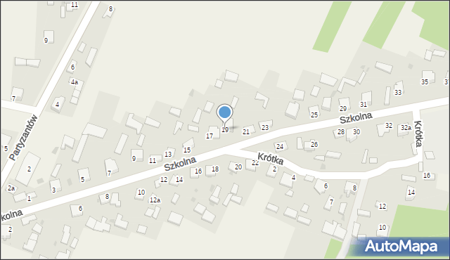 Oleszno, Szkolna, 19, mapa Oleszno