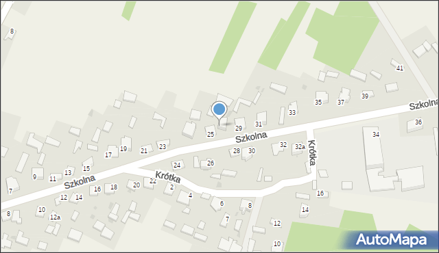 Oleszno, Szkolna, 27, mapa Oleszno