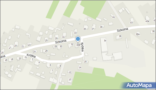 Oleszno, Szkolna, 32a, mapa Oleszno