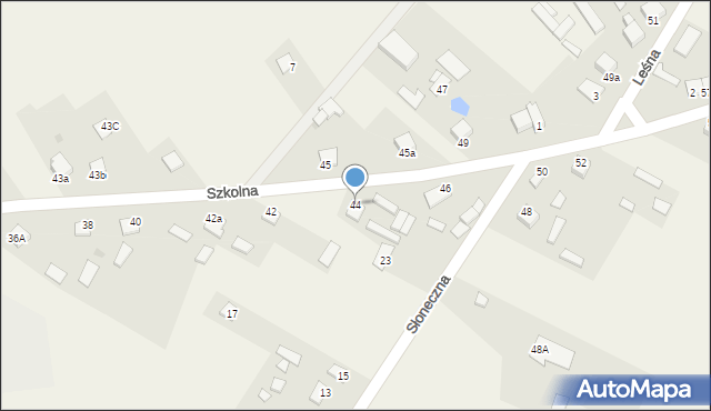 Oleszno, Szkolna, 44, mapa Oleszno