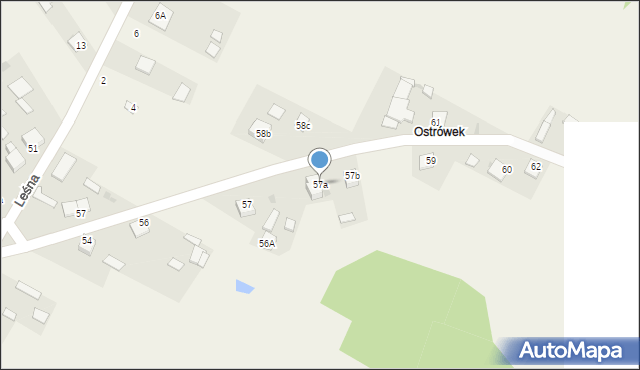 Oleszno, Szkolna, 57a, mapa Oleszno