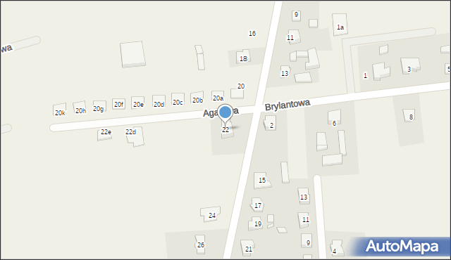 Olszowa, Szmaragdowa, 22, mapa Olszowa