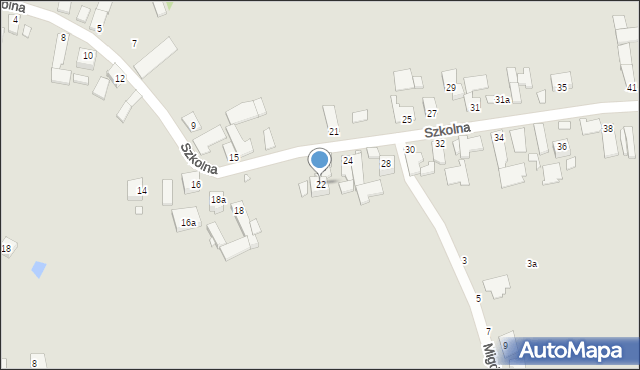 Opole, Szkolna, 22, mapa Opola