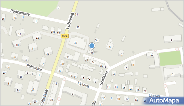 Opole Lubelskie, Szpitalna, 5a, mapa Opole Lubelskie