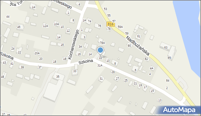 Orchówek, Szkolna, 12, mapa Orchówek