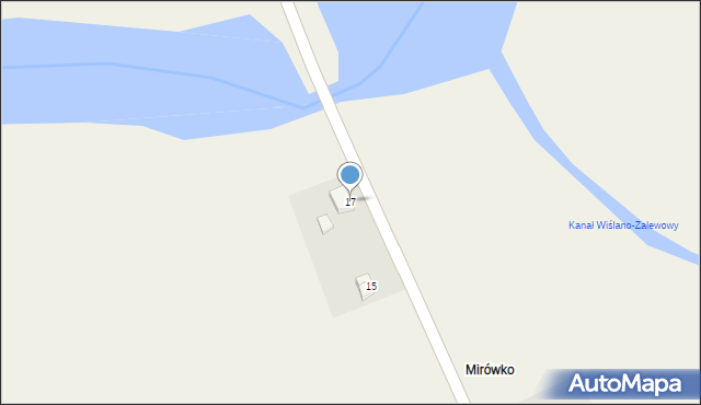 Orłowo, Szczęśliwa, 17, mapa Orłowo