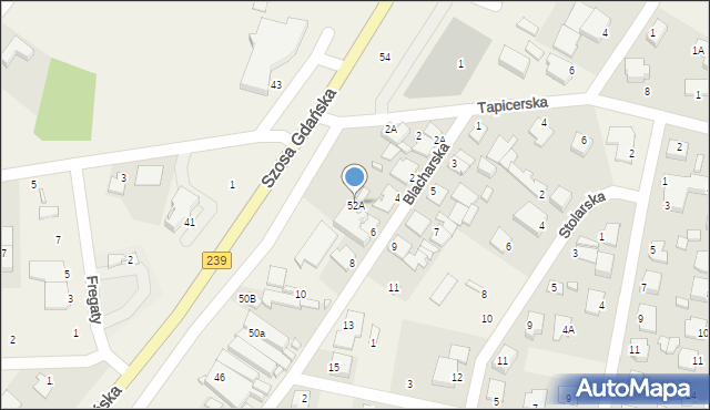 Osielsko, Szosa Gdańska, 52A, mapa Osielsko