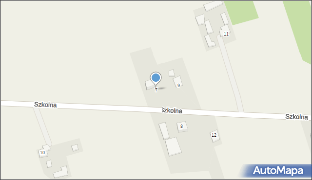 Osuchów, Szkolna, 7, mapa Osuchów