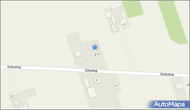 Osuchów, Szkolna, 9, mapa Osuchów