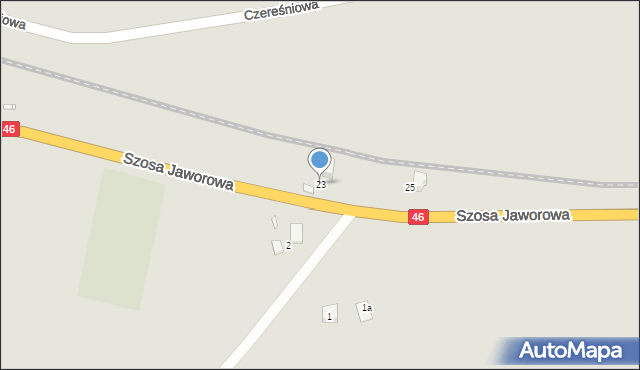 Otmuchów, Szosa Jaworowa, 23, mapa Otmuchów