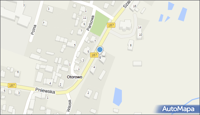 Otorowo, Szamotulska, 6, mapa Otorowo