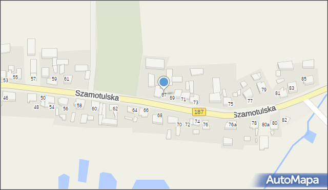 Otorowo, Szamotulska, 67, mapa Otorowo