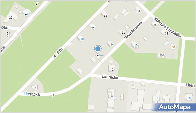 Otwock, Szwoleżerów, 7, mapa Otwock