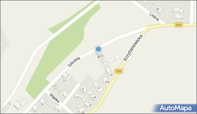 Owsiszcze, Szkolna, 18, mapa Owsiszcze