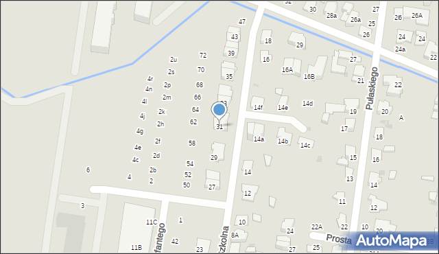 Ożarów Mazowiecki, Szkolna, 31, mapa Ożarów Mazowiecki