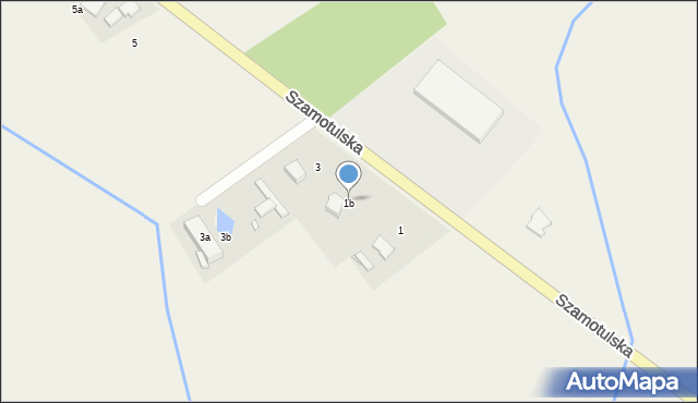 Pamiątkowo, Szamotulska, 1b, mapa Pamiątkowo