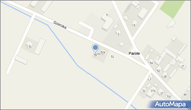 Parole, Szeroka, 49, mapa Parole