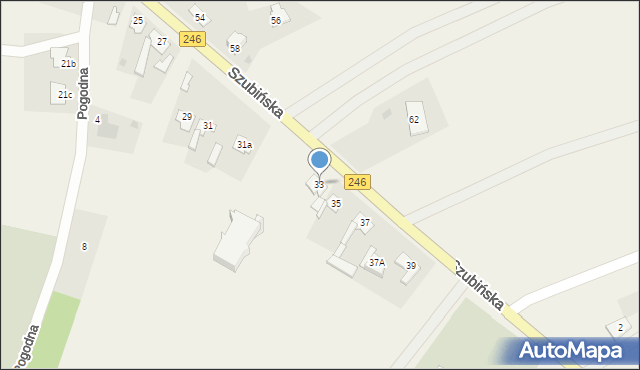 Paterek, Szubińska, 33, mapa Paterek