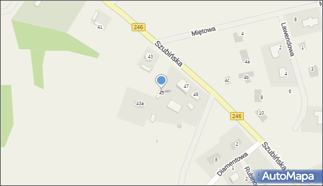 Paterek, Szubińska, 45, mapa Paterek