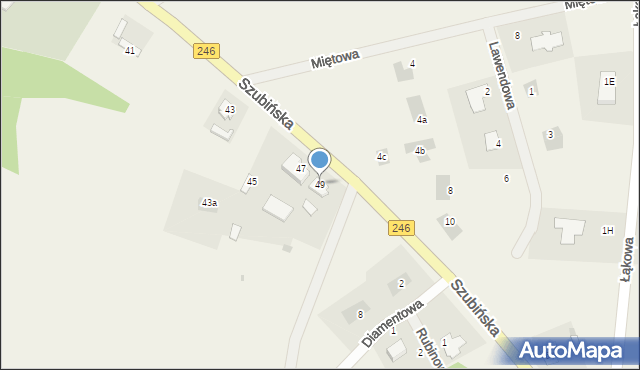 Paterek, Szubińska, 49, mapa Paterek