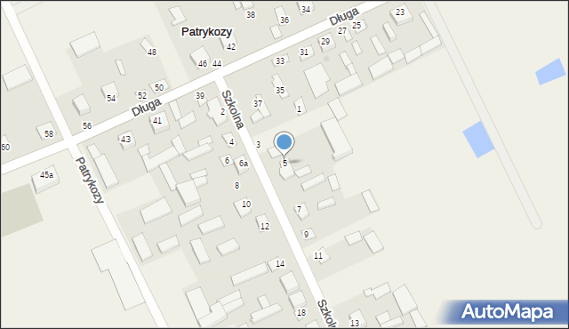 Patrykozy, Szkolna, 5, mapa Patrykozy