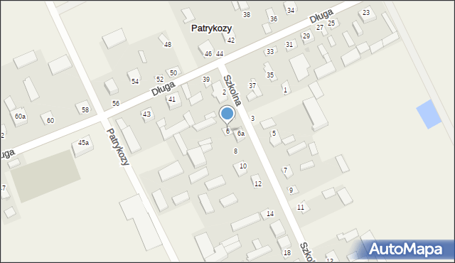 Patrykozy, Szkolna, 6, mapa Patrykozy