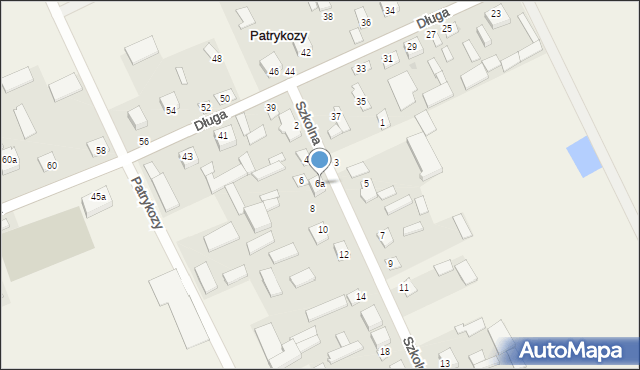 Patrykozy, Szkolna, 6a, mapa Patrykozy