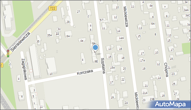 Piaseczno, Szpitalna, 8D, mapa Piaseczno