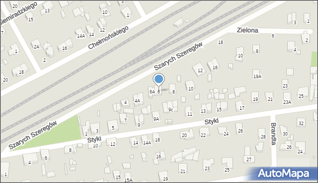 Piastów, Szarych Szeregów, 6, mapa Piastów