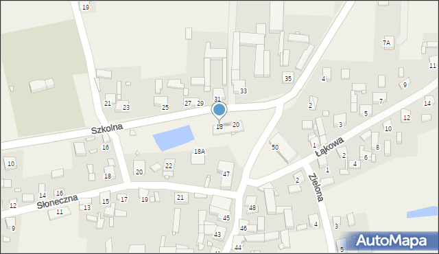 Pięczkowo, Szkolna, 18, mapa Pięczkowo