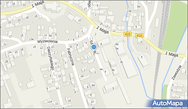 Pietrowice Wielkie, Szkolna, 6, mapa Pietrowice Wielkie