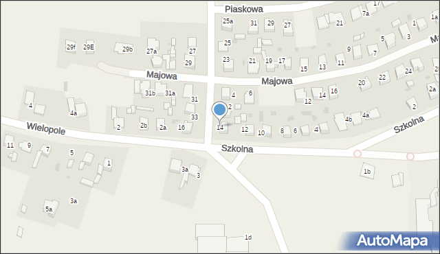 Pilchowice, Szkolna, 14, mapa Pilchowice