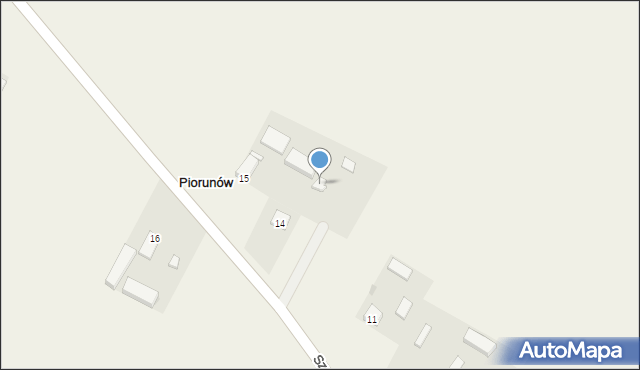 Piorunów, Szczęsna, 13, mapa Piorunów