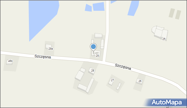 Piorunów, Szczęsna, 29, mapa Piorunów