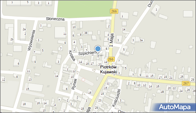 Piotrków Kujawski, Szpichlerna, 2, mapa Piotrków Kujawski