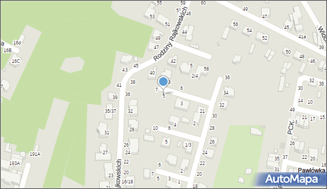 Piotrków Trybunalski, Szarych Szeregów, 5, mapa Piotrków Trybunalski