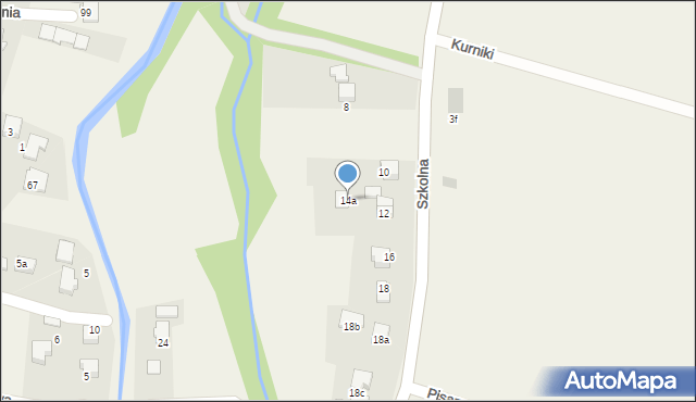 Pisarzowice, Szkolna, 14a, mapa Pisarzowice