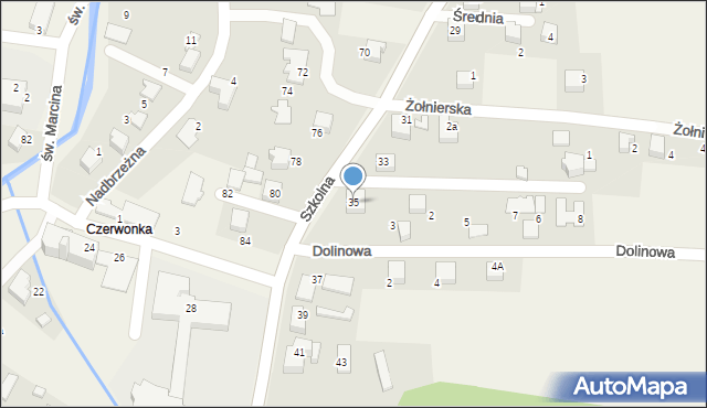 Pisarzowice, Szkolna, 35, mapa Pisarzowice