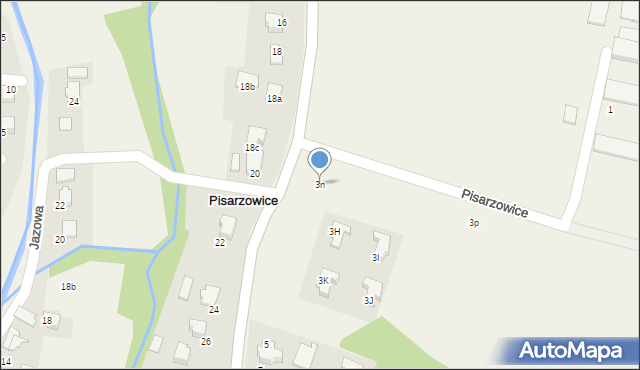 Pisarzowice, Szkolna, 3n, mapa Pisarzowice