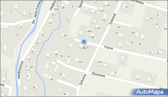 Pisarzowice, Szkolna, 50A, mapa Pisarzowice