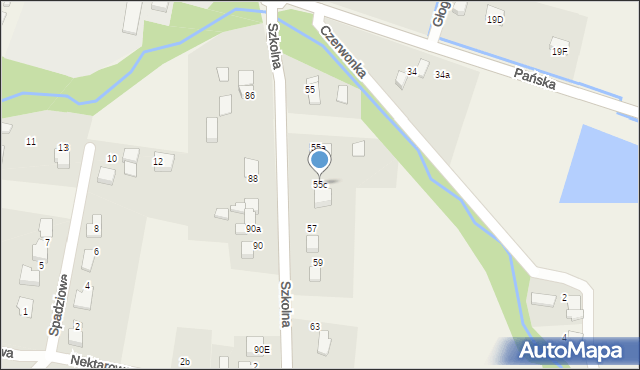 Pisarzowice, Szkolna, 55c, mapa Pisarzowice