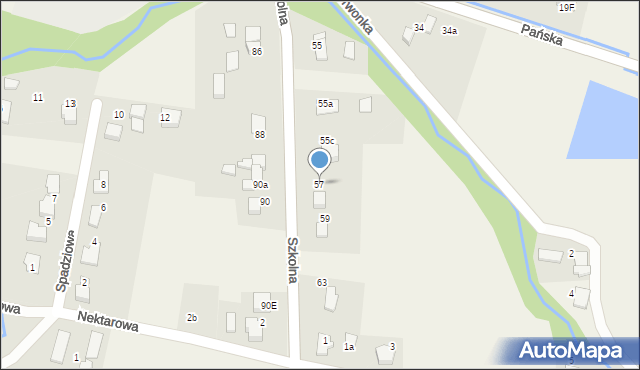 Pisarzowice, Szkolna, 57, mapa Pisarzowice