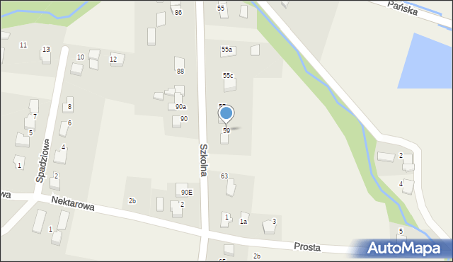 Pisarzowice, Szkolna, 59, mapa Pisarzowice