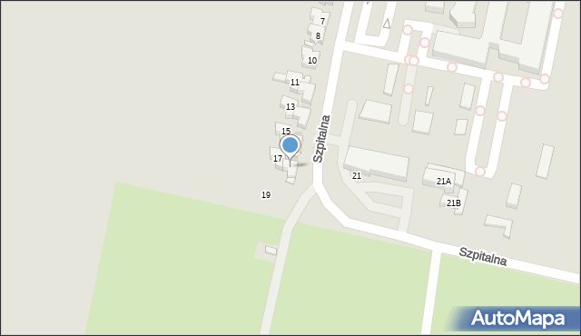 Pleszew, Szpitalna, 18, mapa Pleszew